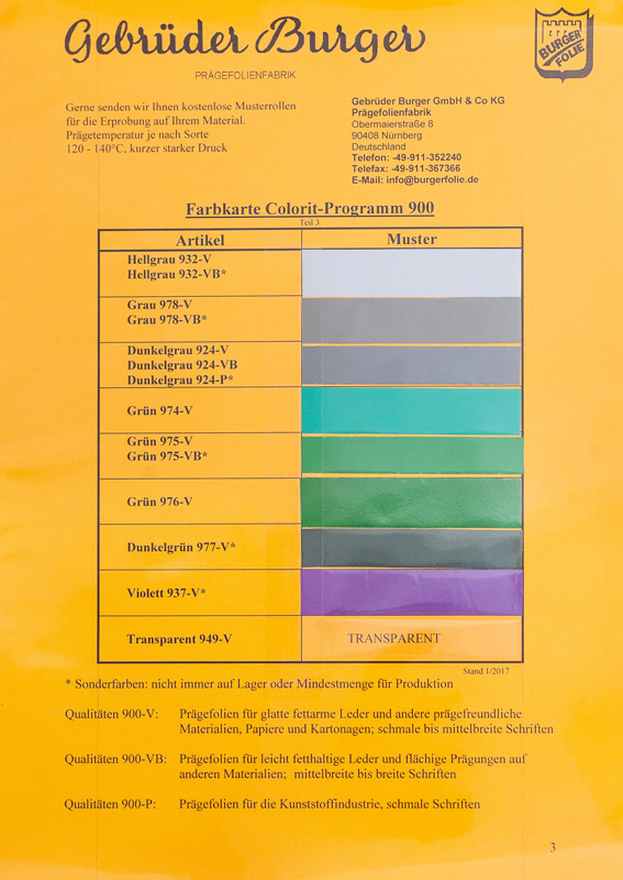 Colorit-Programm 900 / 3